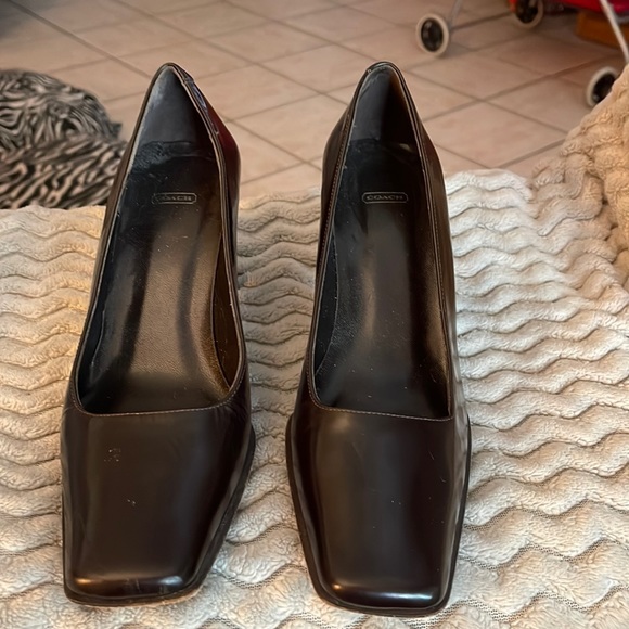 Coach brown heels - Picture 1 of 5